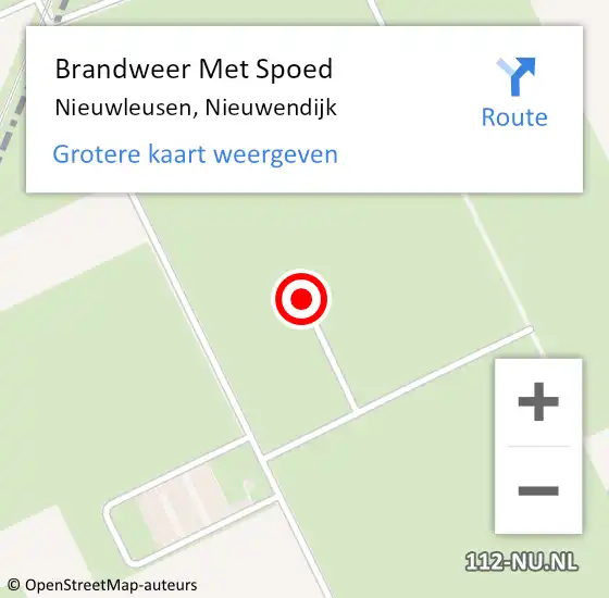 Locatie op kaart van de 112 melding: Brandweer Met Spoed Naar Nieuwleusen, Nieuwendijk op 16 februari 2022 22:52