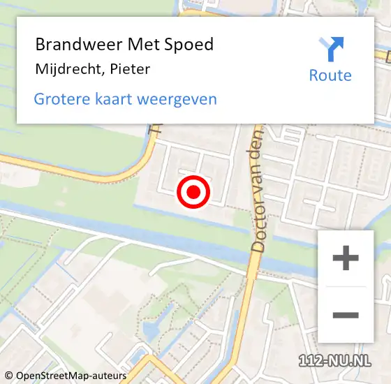 Locatie op kaart van de 112 melding: Brandweer Met Spoed Naar Mijdrecht, Pieter op 17 februari 2022 07:18