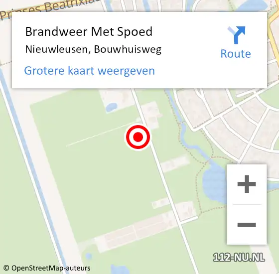 Locatie op kaart van de 112 melding: Brandweer Met Spoed Naar Nieuwleusen, Bouwhuisweg op 18 februari 2022 23:43
