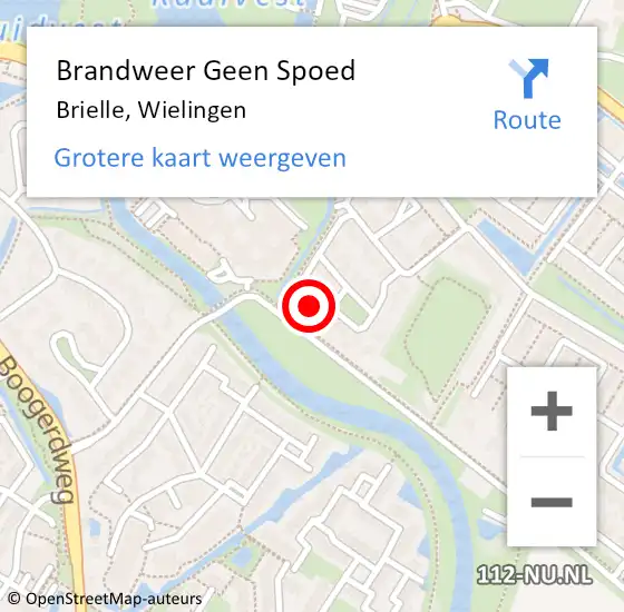 Locatie op kaart van de 112 melding: Brandweer Geen Spoed Naar Brielle, Wielingen op 20 februari 2022 19:08