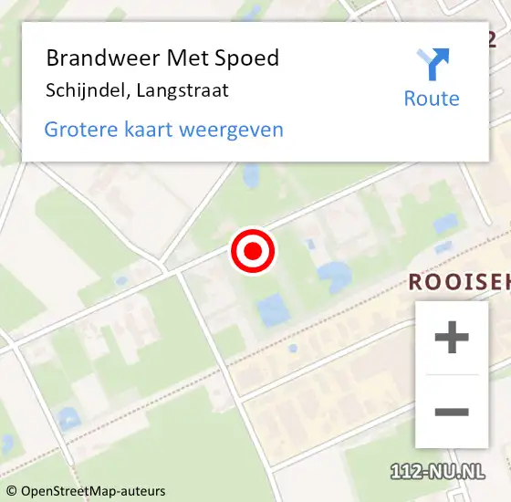 Locatie op kaart van de 112 melding: Brandweer Met Spoed Naar Schijndel, Langstraat op 21 februari 2022 05:38