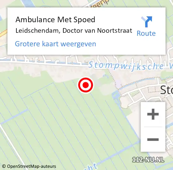Locatie op kaart van de 112 melding: Ambulance Met Spoed Naar Leidschendam, Doctor van Noortstraat op 21 februari 2022 08:58