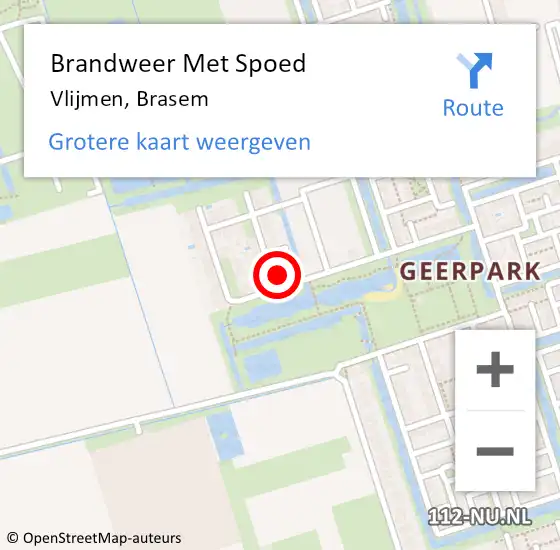 Locatie op kaart van de 112 melding: Brandweer Met Spoed Naar Vlijmen, Brasem op 21 februari 2022 15:13