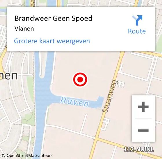 Locatie op kaart van de 112 melding: Brandweer Geen Spoed Naar Vianen op 23 februari 2022 11:20