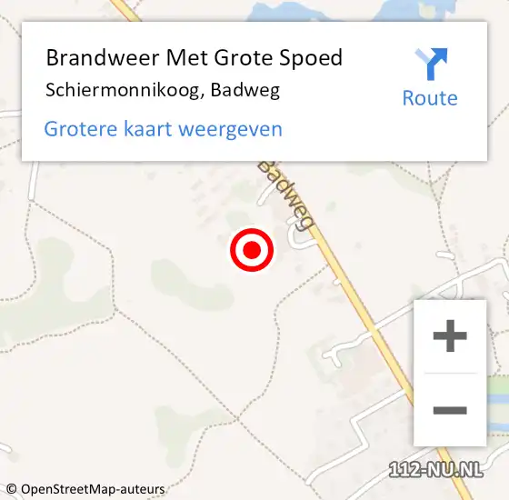 Locatie op kaart van de 112 melding: Brandweer Met Grote Spoed Naar Schiermonnikoog, Badweg op 28 februari 2022 18:29