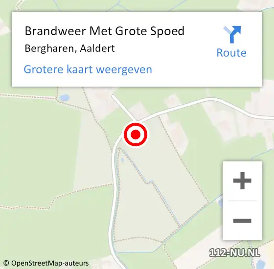 Locatie op kaart van de 112 melding: Brandweer Met Grote Spoed Naar Bergharen, Aaldert op 1 maart 2022 07:48