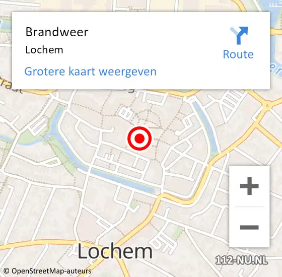 Locatie op kaart van de 112 melding: Brandweer Lochem op 2 maart 2022 18:56