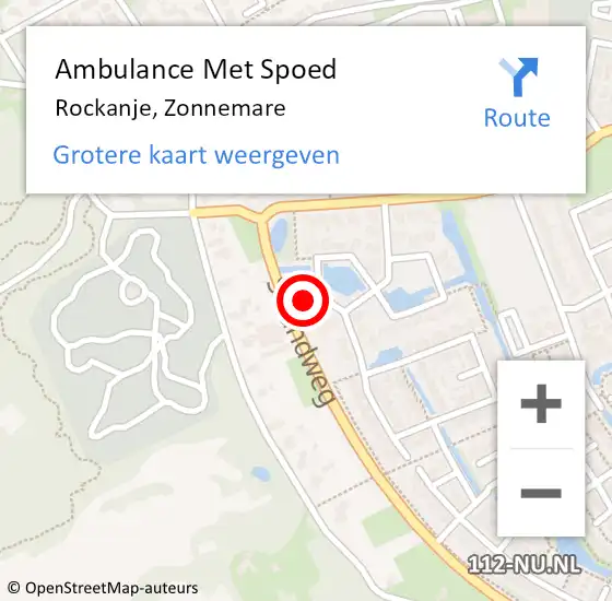 Locatie op kaart van de 112 melding: Ambulance Met Spoed Naar Rockanje, Zonnemare op 3 maart 2022 21:18