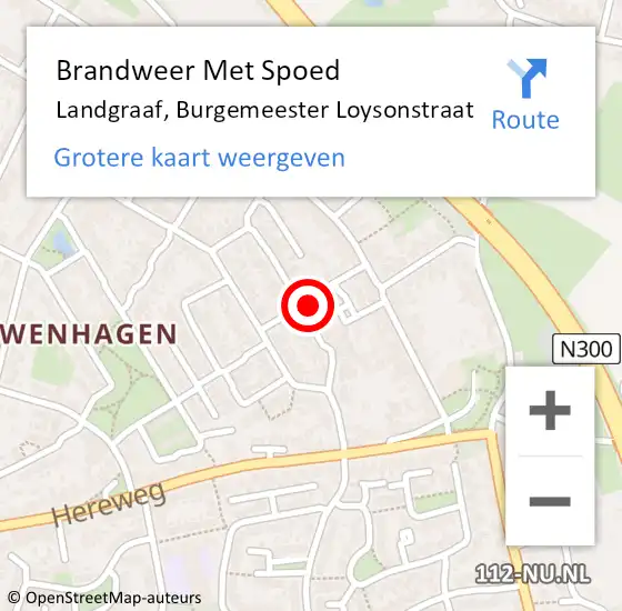 Locatie op kaart van de 112 melding: Brandweer Met Spoed Naar Landgraaf, Burgemeester Loysonstraat op 4 maart 2022 08:24