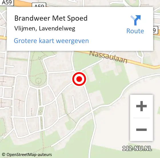 Locatie op kaart van de 112 melding: Brandweer Met Spoed Naar Vlijmen, Lavendelweg op 4 maart 2022 21:07