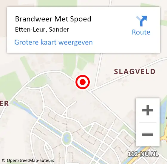 Locatie op kaart van de 112 melding: Brandweer Met Spoed Naar Etten-Leur, Sander op 5 maart 2022 14:35