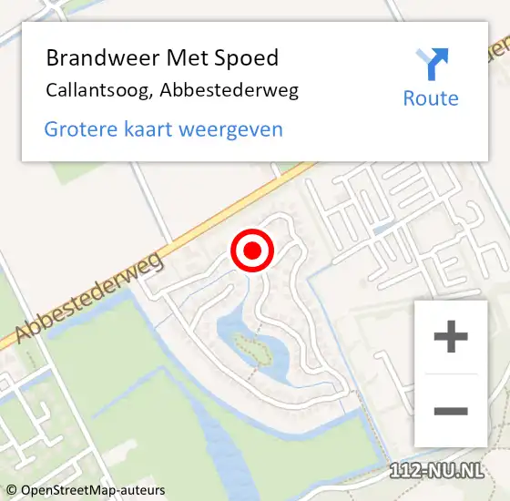 Locatie op kaart van de 112 melding: Brandweer Met Spoed Naar Callantsoog, Abbestederweg op 5 maart 2022 20:28