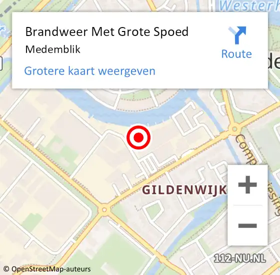 Locatie op kaart van de 112 melding: Brandweer Met Grote Spoed Naar Medemblik op 7 maart 2022 14:48