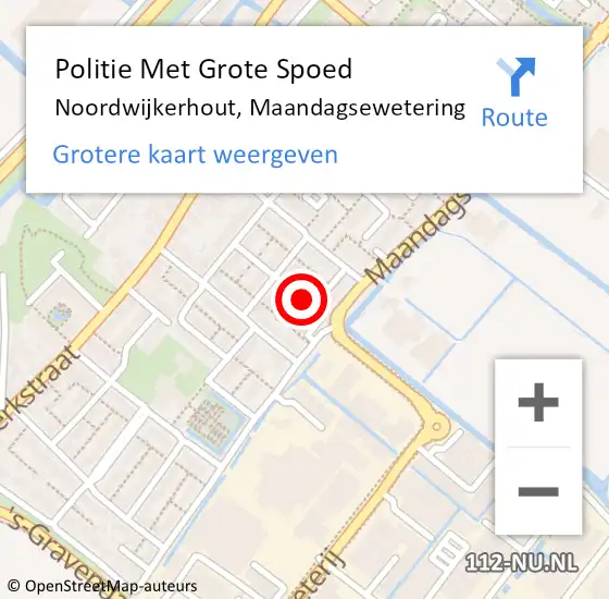 Locatie op kaart van de 112 melding: Politie Met Grote Spoed Naar Noordwijkerhout, Maandagsewetering op 8 maart 2022 07:14