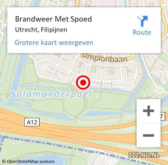 Locatie op kaart van de 112 melding: Brandweer Met Spoed Naar Utrecht, Filipijnen op 11 maart 2022 20:07