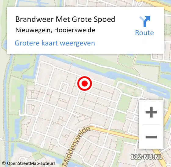 Locatie op kaart van de 112 melding: Brandweer Met Grote Spoed Naar Nieuwegein, Hooiersweide op 12 maart 2022 21:33