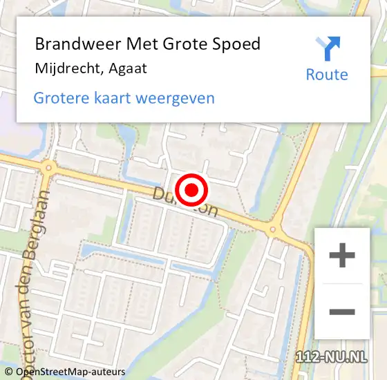 Locatie op kaart van de 112 melding: Brandweer Met Grote Spoed Naar Mijdrecht, Agaat op 17 maart 2022 12:05