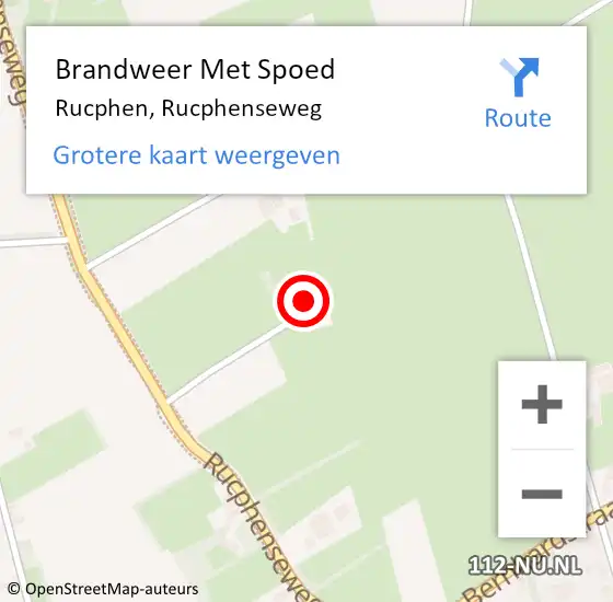 Locatie op kaart van de 112 melding: Brandweer Met Spoed Naar Rucphen, Rucphenseweg op 20 maart 2022 04:57