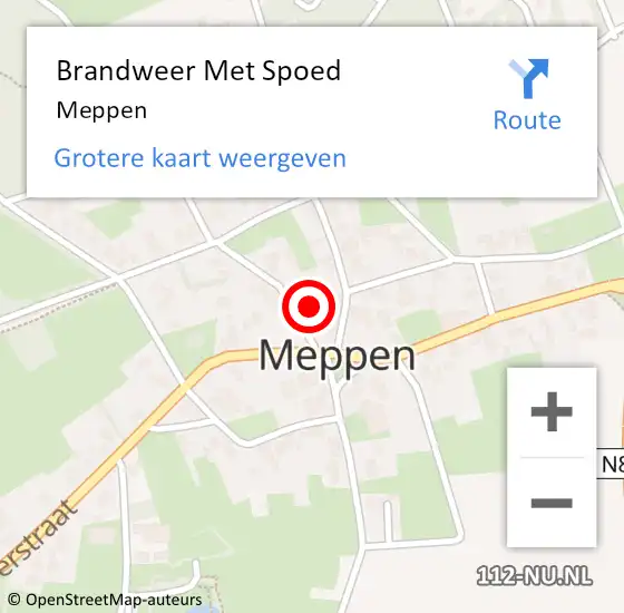 Locatie op kaart van de 112 melding: Brandweer Met Spoed Naar Meppen op 23 maart 2022 15:52