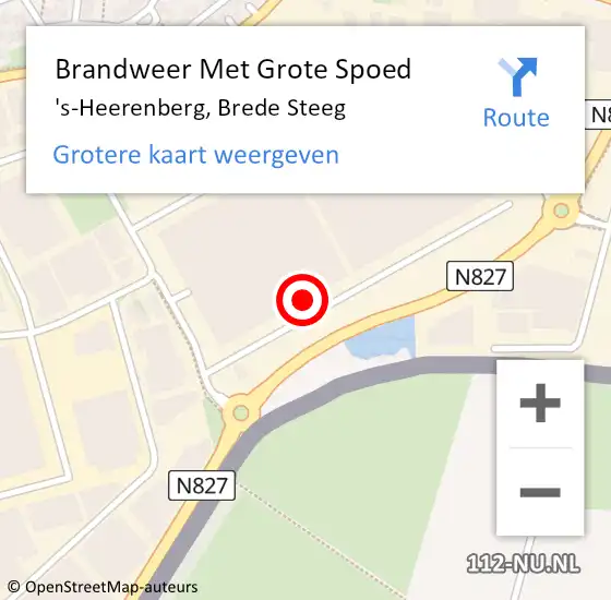 Locatie op kaart van de 112 melding: Brandweer Met Grote Spoed Naar 's-Heerenberg, Brede Steeg op 24 maart 2022 07:14