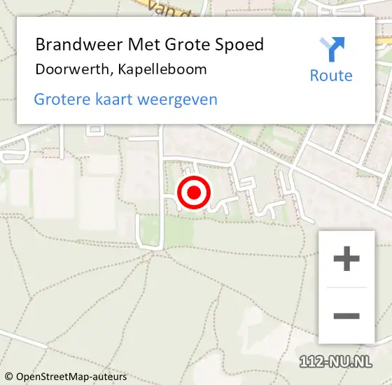 Locatie op kaart van de 112 melding: Brandweer Met Grote Spoed Naar Doorwerth, Kapelleboom op 26 maart 2022 11:37