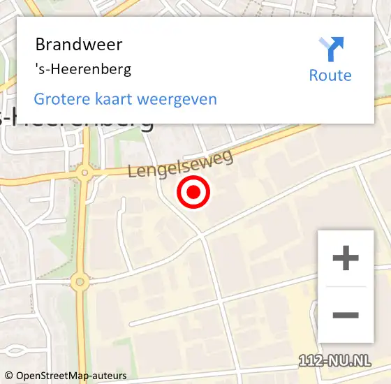 Locatie op kaart van de 112 melding: Brandweer 's-Heerenberg op 27 maart 2022 10:55