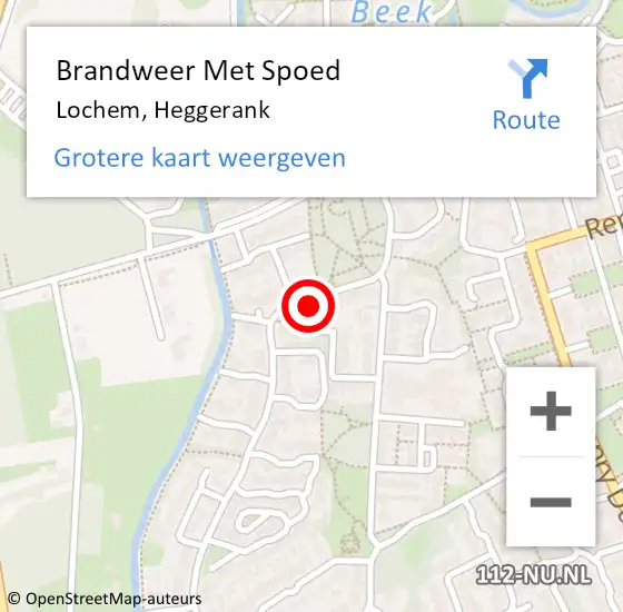 Locatie op kaart van de 112 melding: Brandweer Met Spoed Naar Lochem, Heggerank op 12 juli 2014 12:48