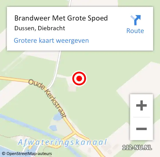 Locatie op kaart van de 112 melding: Brandweer Met Grote Spoed Naar Dussen, Diebracht op 31 maart 2022 13:51