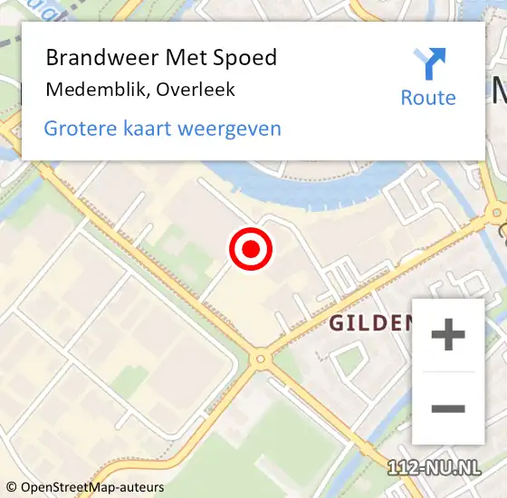 Locatie op kaart van de 112 melding: Brandweer Met Spoed Naar Medemblik, Overleek op 1 april 2022 13:02