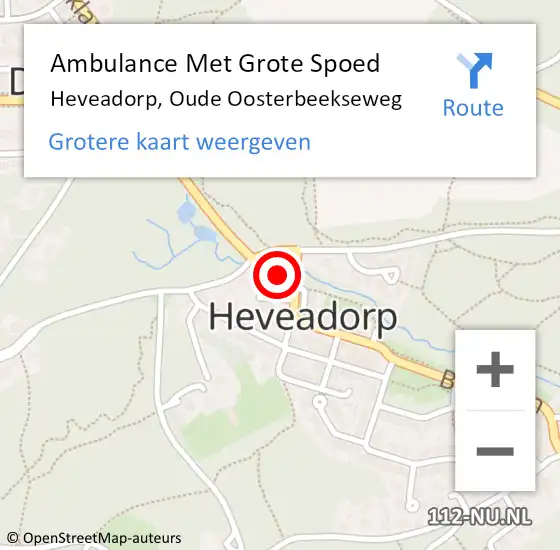 Locatie op kaart van de 112 melding: Ambulance Met Grote Spoed Naar Heveadorp, Oude Oosterbeekseweg op 2 april 2022 21:05