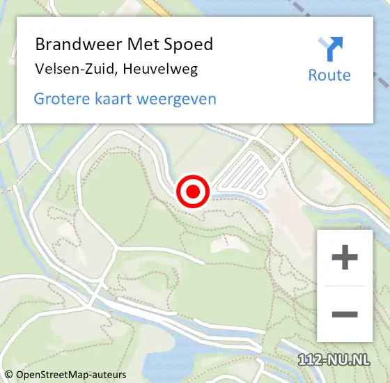 Locatie op kaart van de 112 melding: Brandweer Met Spoed Naar Velsen-Zuid, Heuvelweg op 3 april 2022 00:15