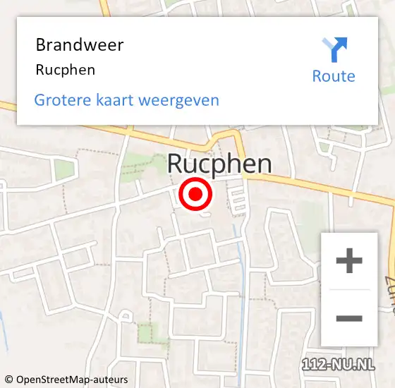 Locatie op kaart van de 112 melding: Brandweer Rucphen op 3 april 2022 09:08