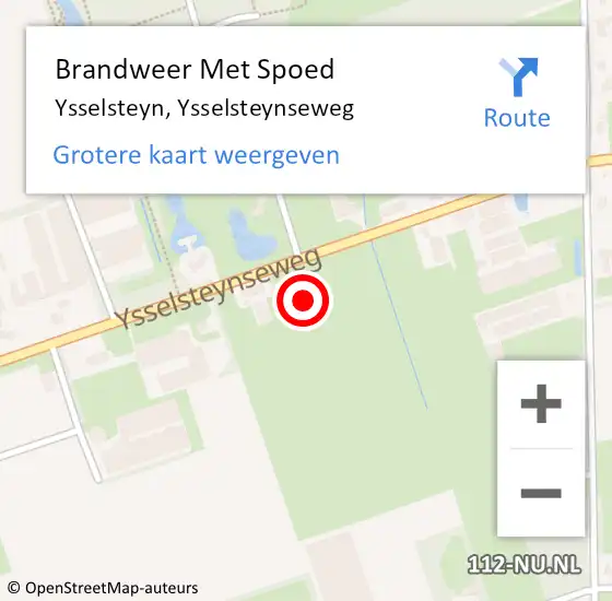 Locatie op kaart van de 112 melding: Brandweer Met Spoed Naar Ysselsteyn, Ysselsteynseweg op 5 april 2022 16:22