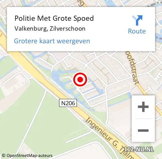 Locatie op kaart van de 112 melding: Politie Met Grote Spoed Naar Valkenburg, Zilverschoon op 8 april 2022 13:32