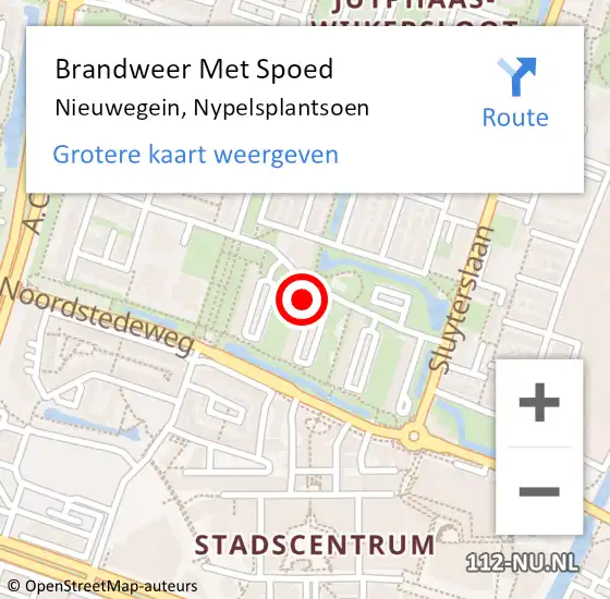 Locatie op kaart van de 112 melding: Brandweer Met Spoed Naar Nieuwegein, Nypelsplantsoen op 15 april 2022 20:54