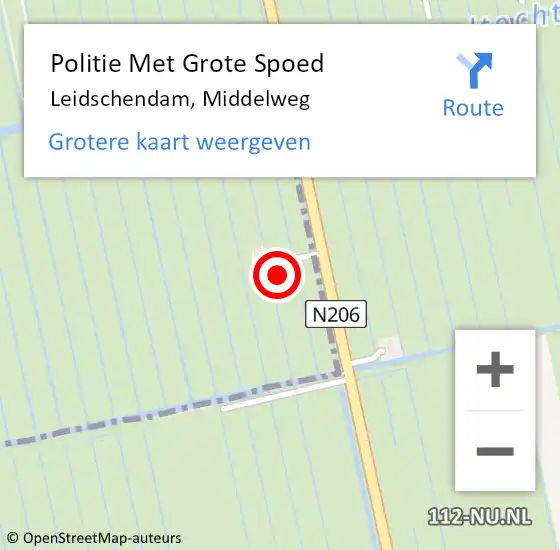 Locatie op kaart van de 112 melding: Politie Met Grote Spoed Naar Leidschendam, Middelweg op 18 april 2022 21:50