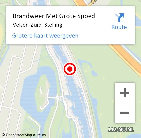 Locatie op kaart van de 112 melding: Brandweer Met Grote Spoed Naar Velsen-Zuid, Stelling op 28 april 2022 16:43