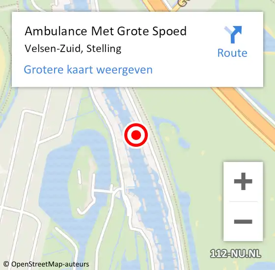 Locatie op kaart van de 112 melding: Ambulance Met Grote Spoed Naar Velsen-Zuid, Stelling op 28 april 2022 16:44