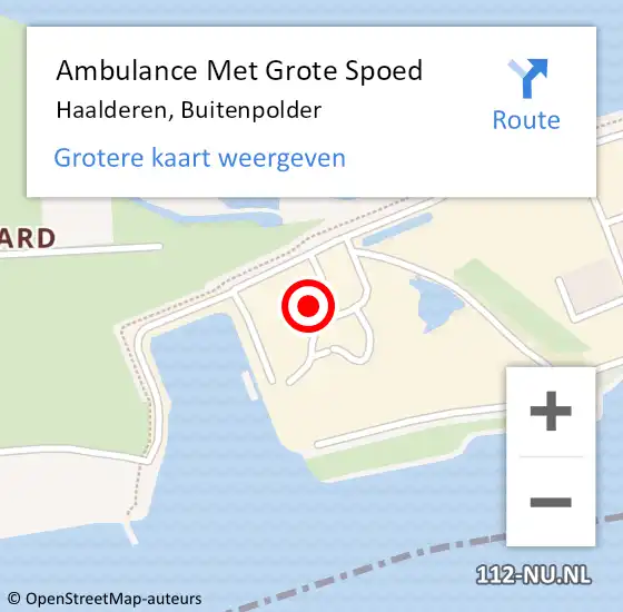 Locatie op kaart van de 112 melding: Ambulance Met Grote Spoed Naar Haalderen, Buitenpolder op 2 mei 2022 10:11