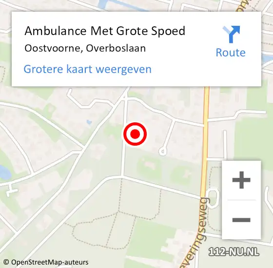 Locatie op kaart van de 112 melding: Ambulance Met Grote Spoed Naar Oostvoorne, Overboslaan op 7 mei 2022 15:08