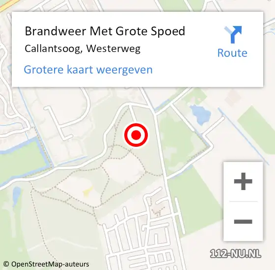 Locatie op kaart van de 112 melding: Brandweer Met Grote Spoed Naar Callantsoog, Westerweg op 9 mei 2022 17:38