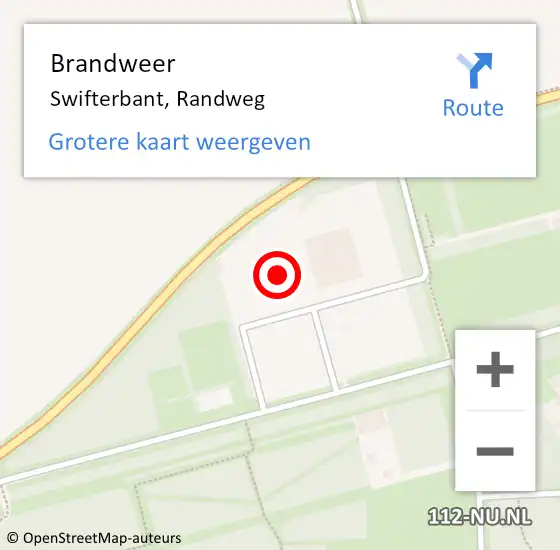 Locatie op kaart van de 112 melding: Brandweer Swifterbant, Randweg op 11 mei 2022 19:41