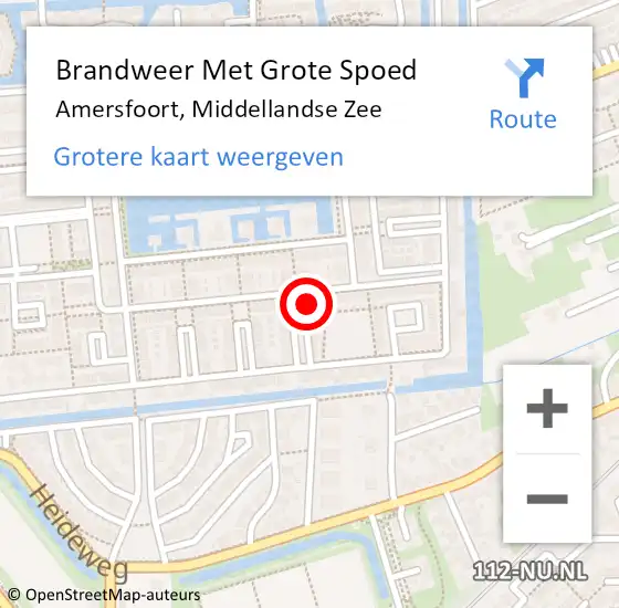 Locatie op kaart van de 112 melding: Brandweer Met Grote Spoed Naar Amersfoort, Middellandse Zee op 16 mei 2022 22:22