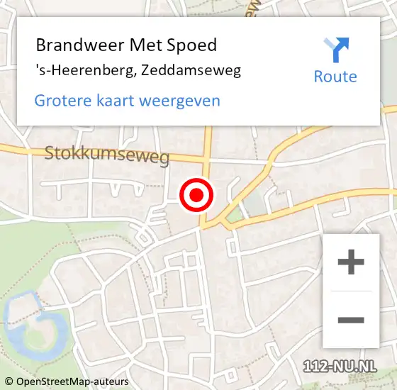 Locatie op kaart van de 112 melding: Brandweer Met Spoed Naar 's-Heerenberg, Zeddamseweg op 19 mei 2022 14:49