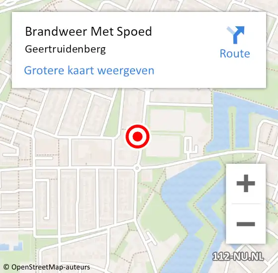 Locatie op kaart van de 112 melding: Brandweer Met Spoed Naar Geertruidenberg op 20 mei 2022 06:09