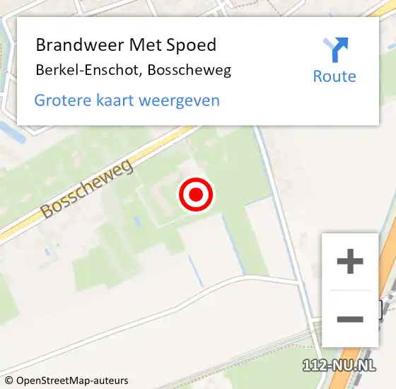 Locatie op kaart van de 112 melding: Brandweer Met Spoed Naar Berkel-Enschot, Bosscheweg op 20 mei 2022 18:01