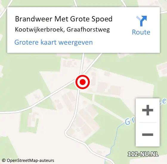 Locatie op kaart van de 112 melding: Brandweer Met Grote Spoed Naar Kootwijkerbroek, Graafhorstweg op 20 mei 2022 22:25