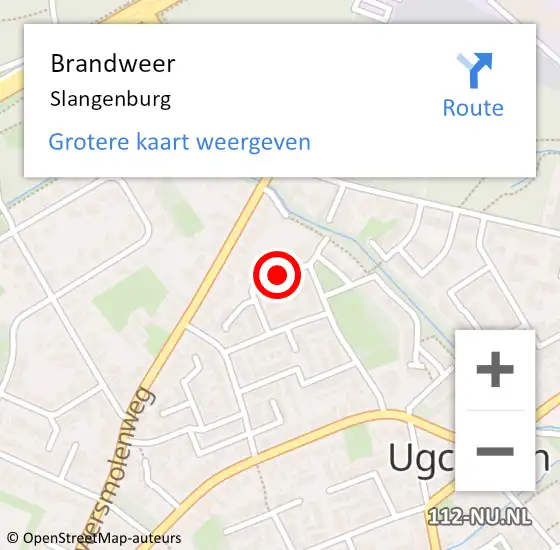 Locatie op kaart van de 112 melding: Brandweer Slangenburg op 18 juli 2014 01:58