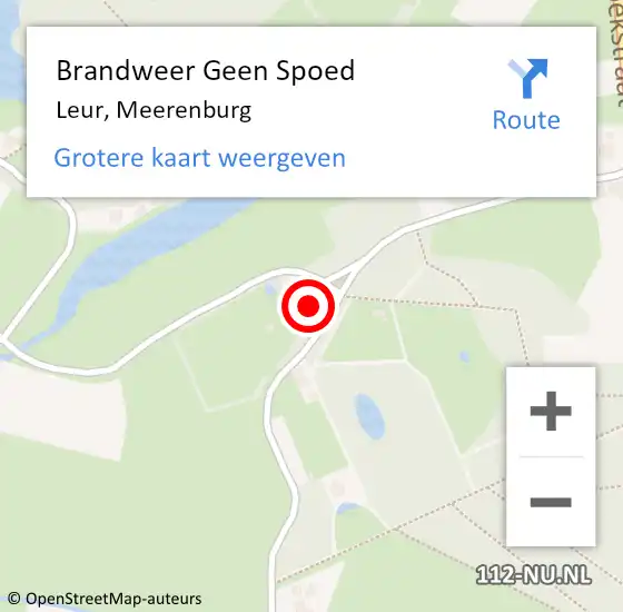 Locatie op kaart van de 112 melding: Brandweer Geen Spoed Naar Leur, Meerenburg op 18 juli 2014 02:51