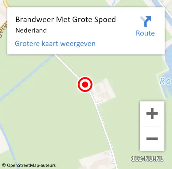 Locatie op kaart van de 112 melding: Brandweer Met Grote Spoed Naar Nederland op 22 mei 2022 10:26
